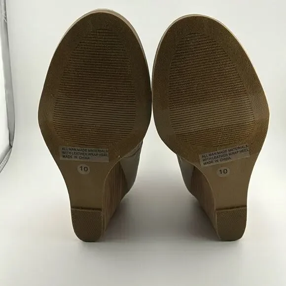 DV by Dolce Vita Women's Boots Sz 10 Bootie Beige Gerdy Elastic Ankle Wedge NWOT - Picture 10 of 11